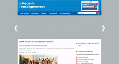 Desktop Screenshot of laligue10.org